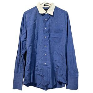 MacCluer Size 16‎ 1/2- 34 Button Down Shirt Cotton Formal Preppy Career Wedding